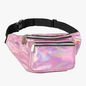 NWT- iHeartRaves Enchanting Glow Holo Fanny Pack